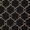 Black Embroidery Geometric Linen Look Woven Pattern Upholstery Fabric by The Yard - SKU: Barwick Ebony